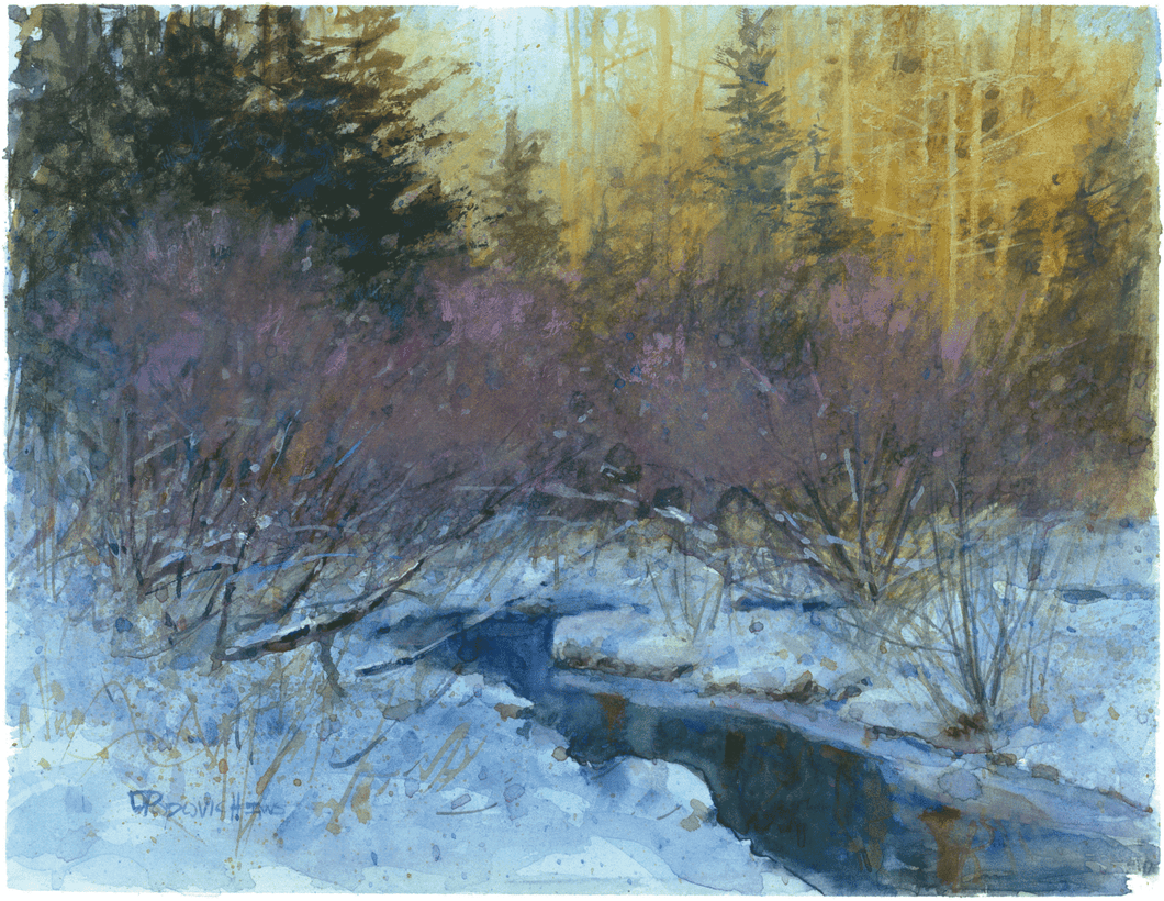 'A Blanket of Shadows' Watercolor Fine Art Giclée Print - Studios of Dale L Popovich