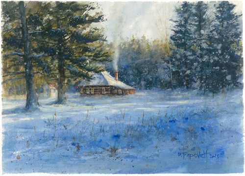 'Thanksgiving Morning' Watercolor Fine Art Giclée Print - Studios of Dale L Popovich