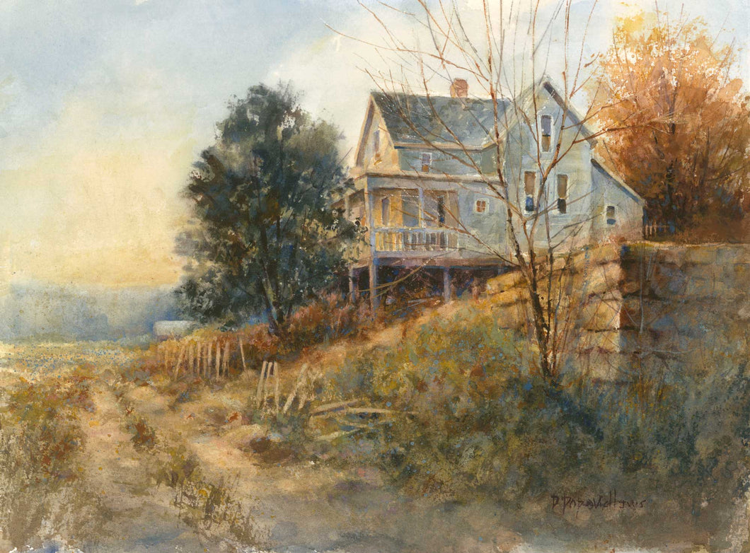 'Hilltop House' Watercolor Fine Art Giclée Print - Studios of Dale L Popovich